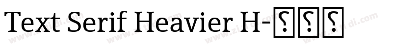 Text Serif Heavier H字体转换